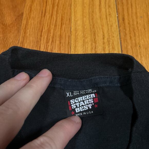 Aye-toi! VTG 90s Single Stitch T Shirt New Orleans Zydeco Screen Stars USA XL - Picture 5 of 8